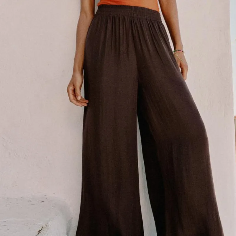 Pantalón Satinado Extra Wideleg