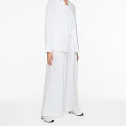 Pantalón tailored fit 100% lino