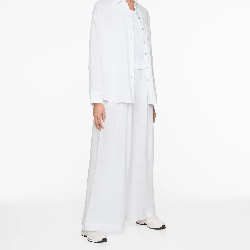 Pantalón tailored fit 100% lino