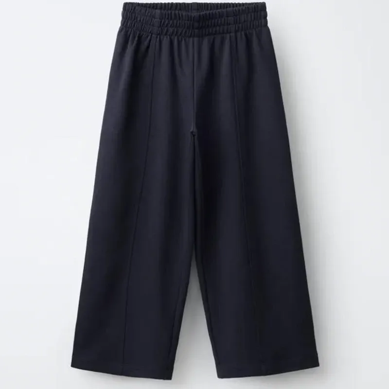 Pantalón Wide-Leg Interlock