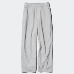 Pantalones De Mezcla De Lino Y Algodón