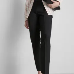 Pantalones Elásticos Plisados