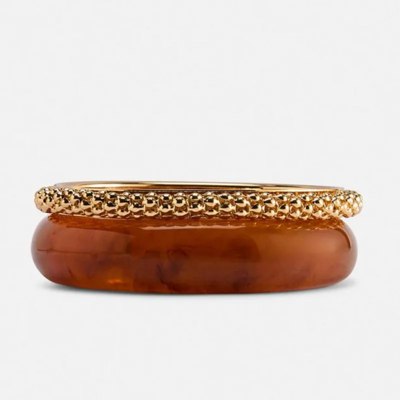 Paquete de 2 Pulseras con Textura Mixta