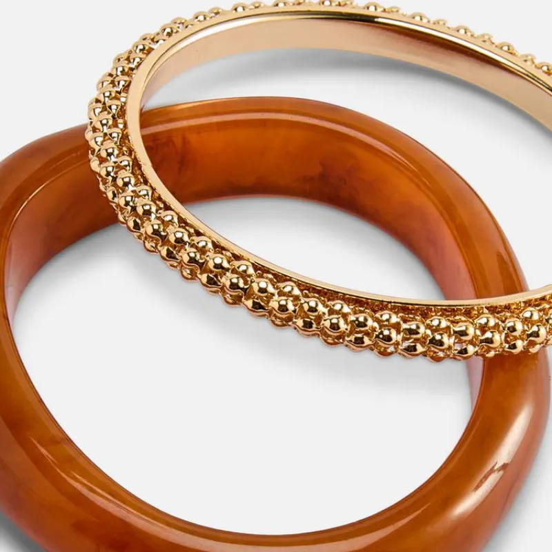 Paquete de 2 Pulseras con Textura Mixta