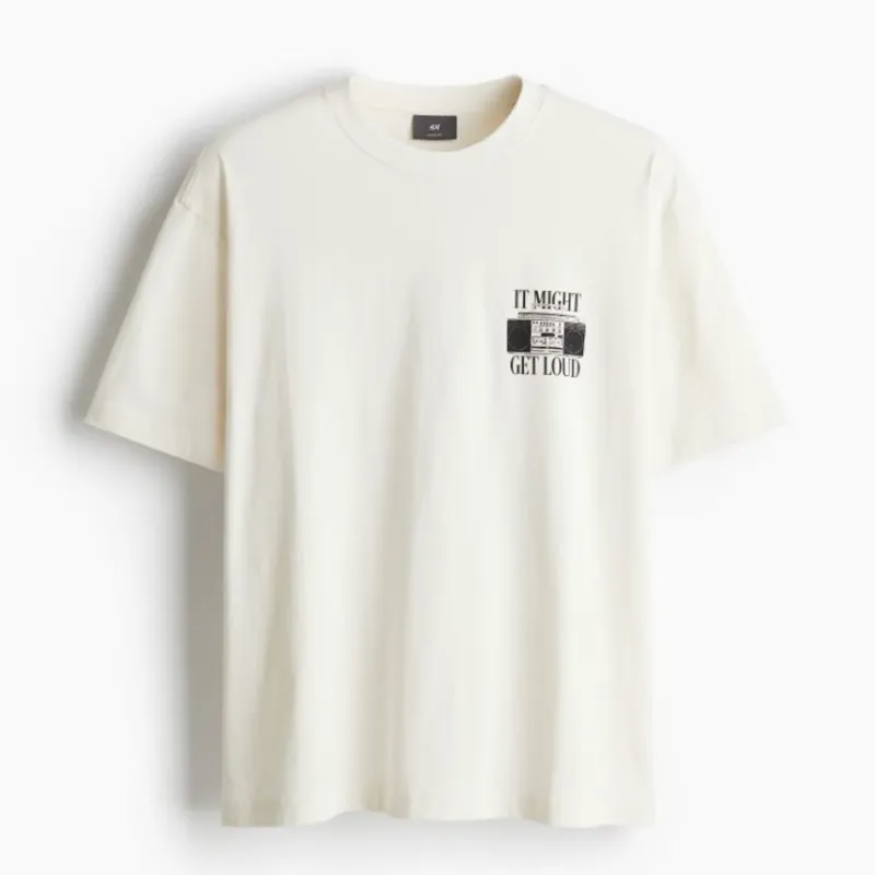 Playera loose fit con diseño