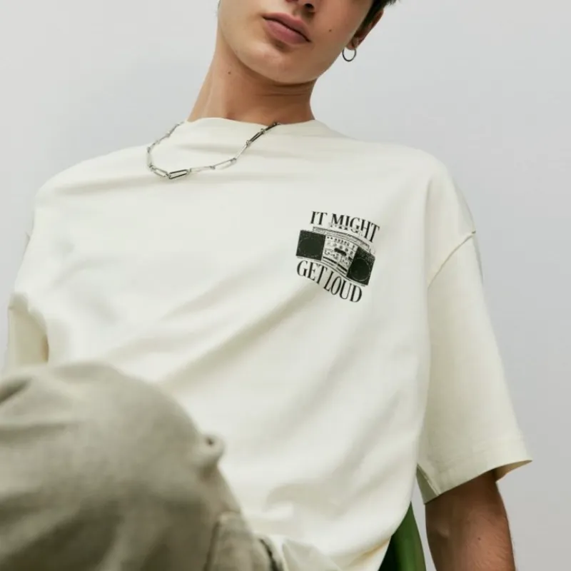 Playera loose fit con diseño