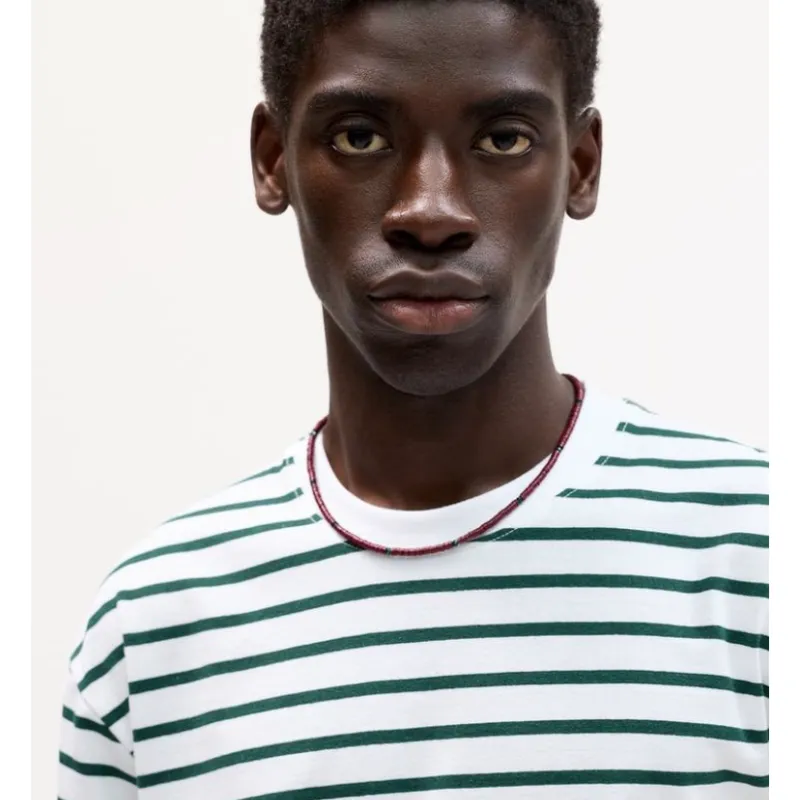 Pullover de rayas manga corta