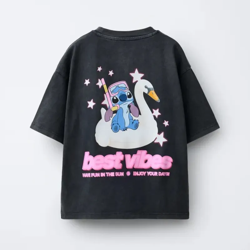 Camiseta Efecto Lavado Stitch