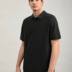 Pullover estilo polo de cuello