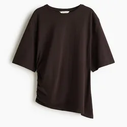 Pullover Mangas Frunces Asimétrico