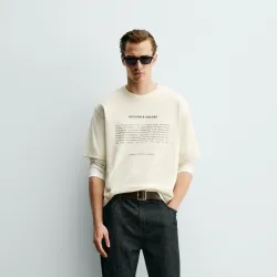 Pullover texto invisible shades