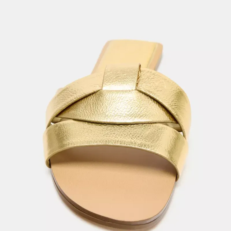 Sandalia Planas Cruzadas