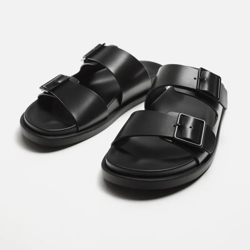 Sandalias de doble hebilla 
