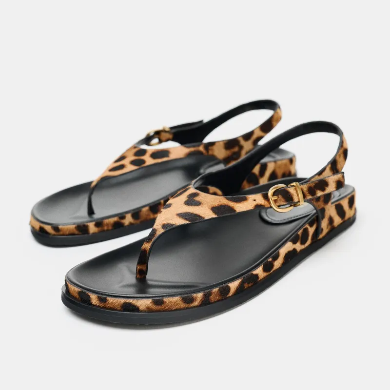 Sandalias Pelo Animal Print