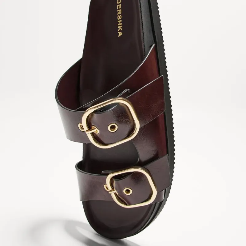 Sandalias Planas Hebillas 