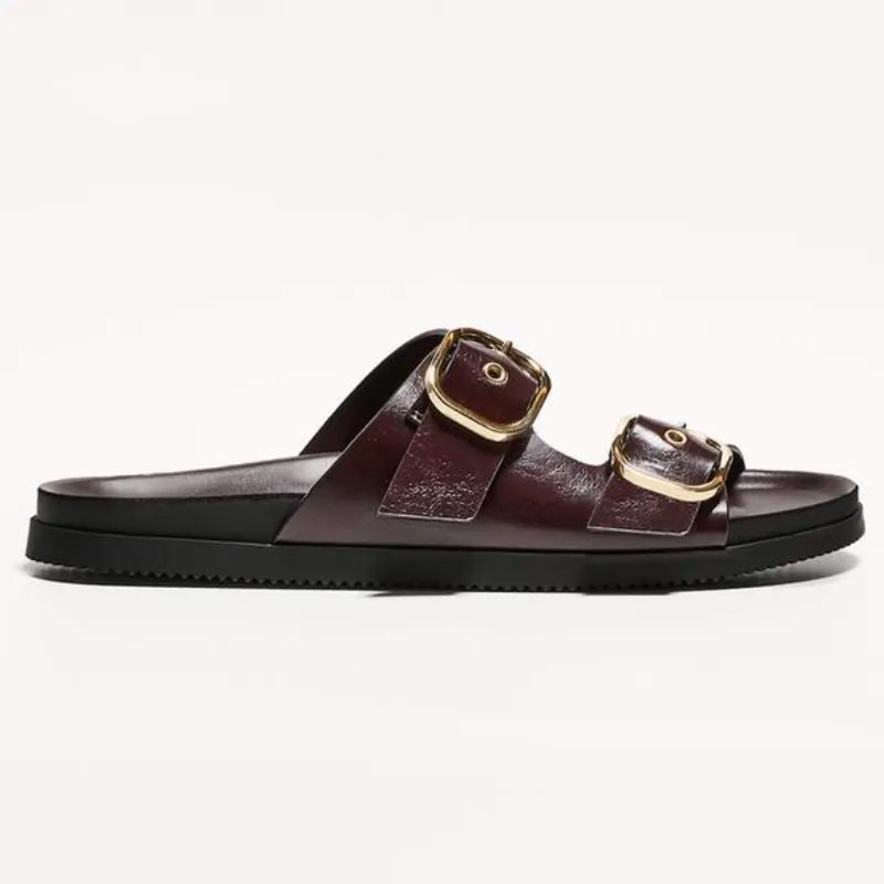 Sandalias Planas Hebillas 