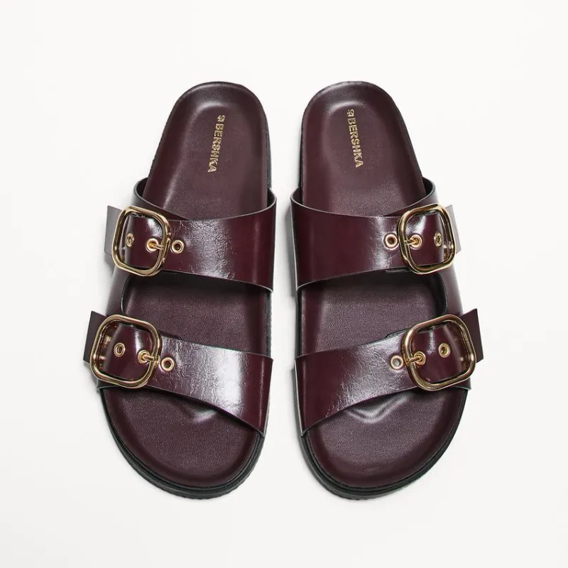 Sandalias Planas Hebillas 