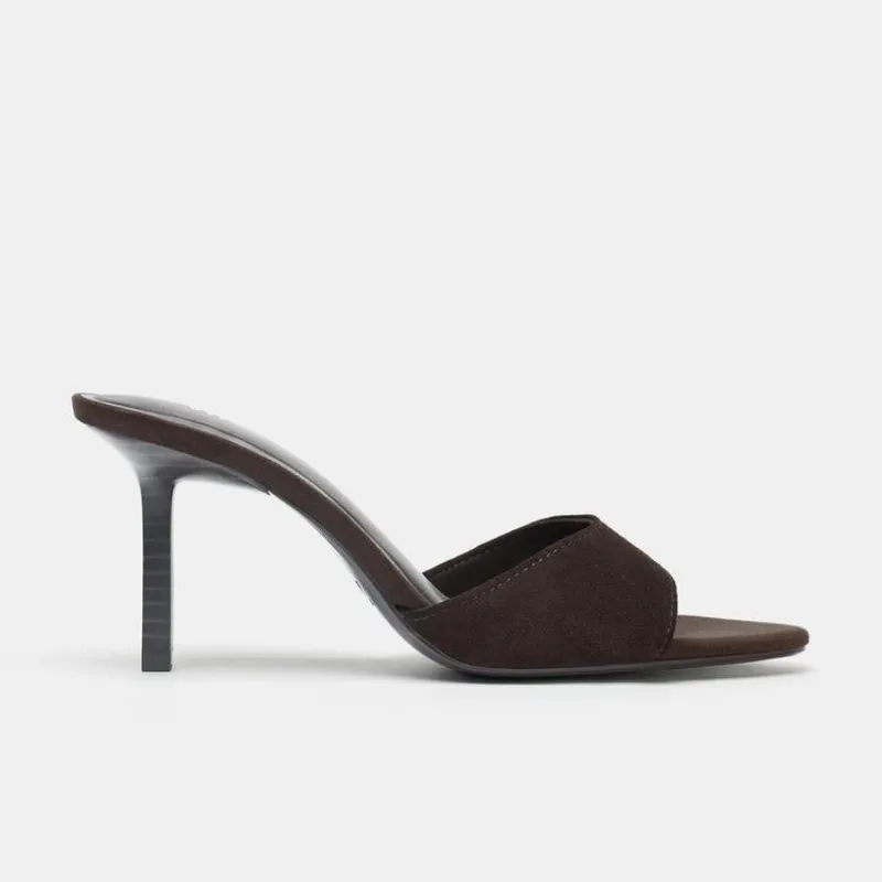 Sandalias tacón serraje