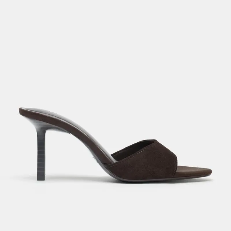 Sandalias tacón serraje