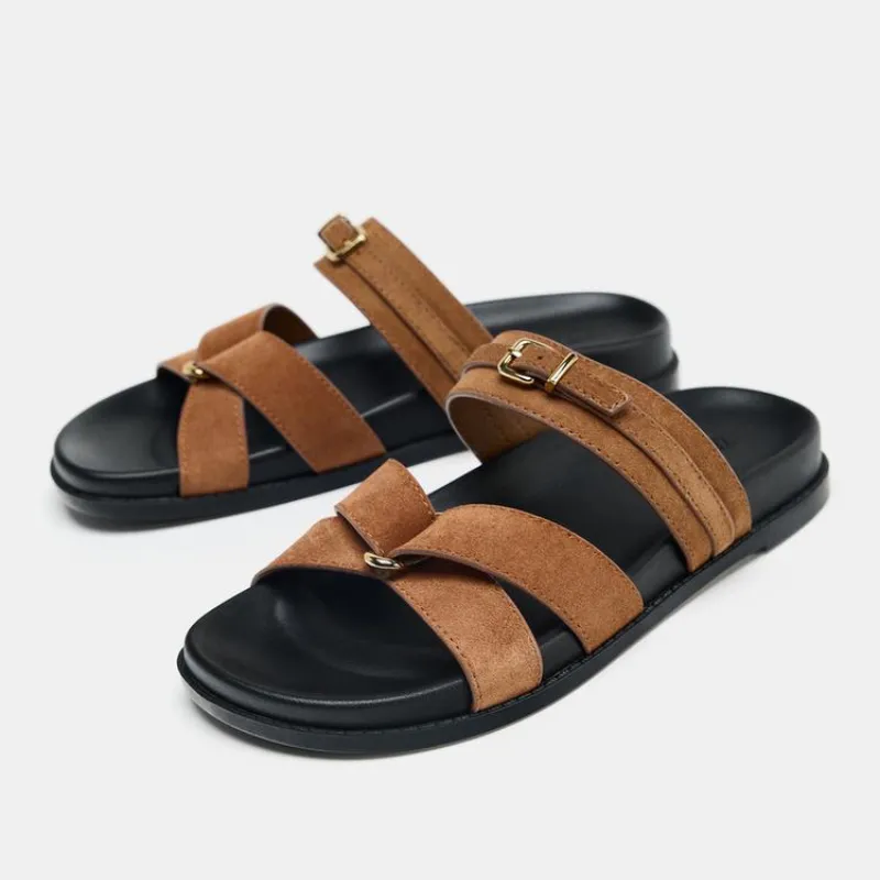 Sandalias tiras cruzadas