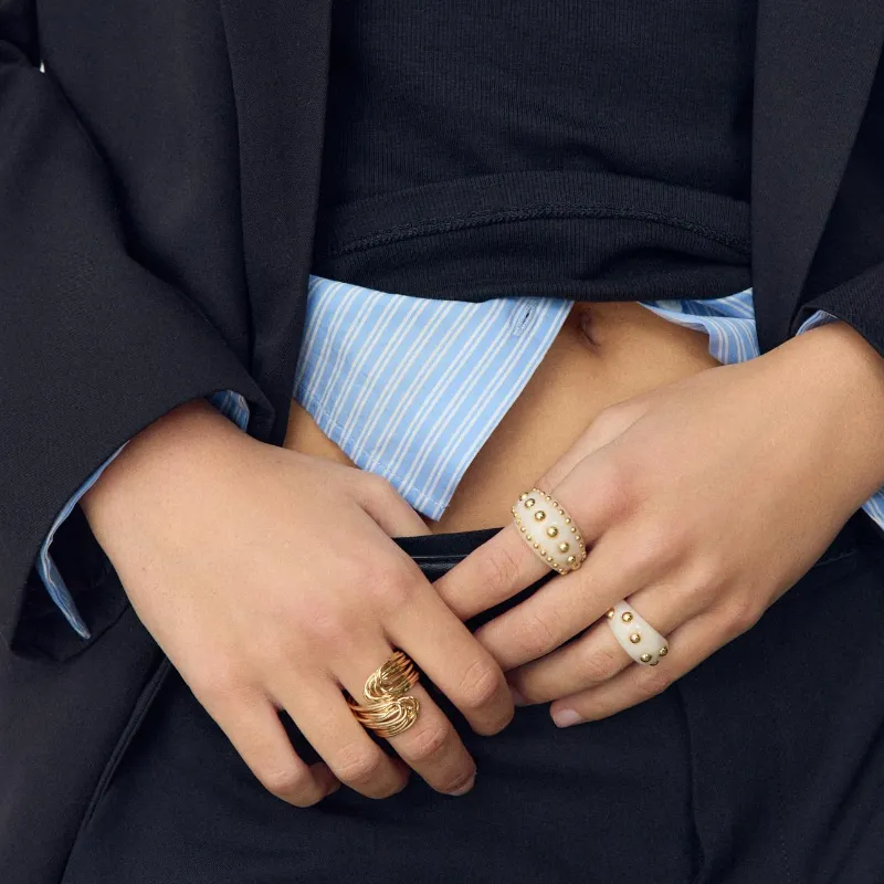 Set 3 Anillos Tachas