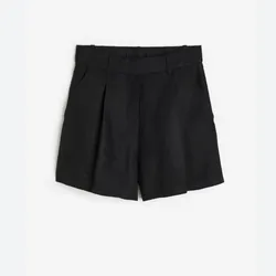 Short en mezcla de lino