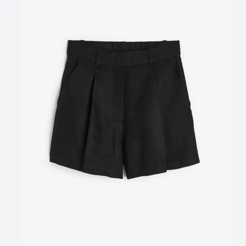 Short en mezcla de lino
