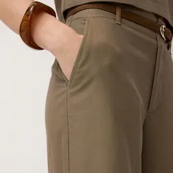 Pantalón Mezcla Lino Cinturón