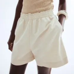 Short Lino Bolsillos