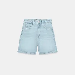 Short mezclilla claro