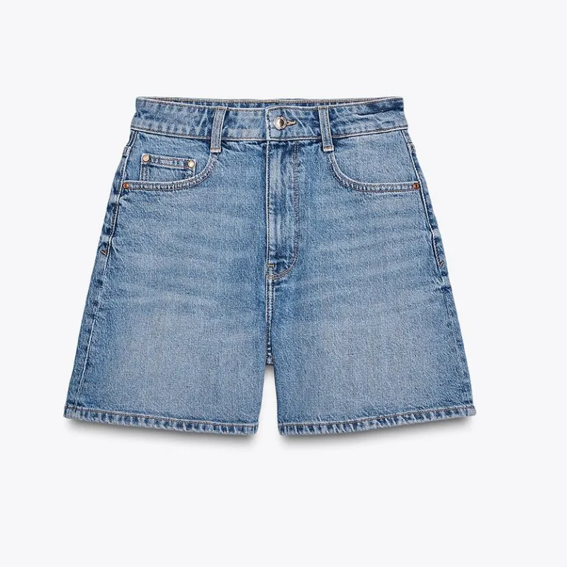 Short Mom Fit Tiro Alto
