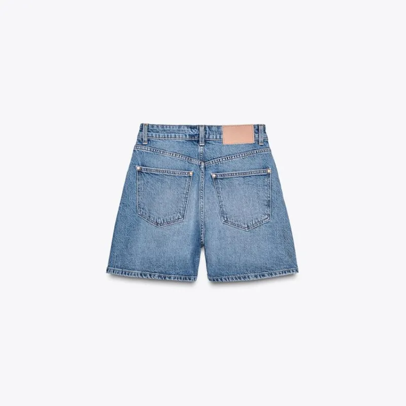 Short Mom fit tiro alto