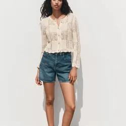 Short mom fit tiro alto