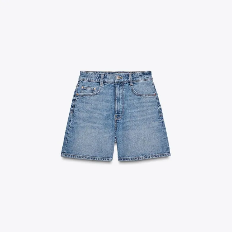 Short Mom fit tiro alto