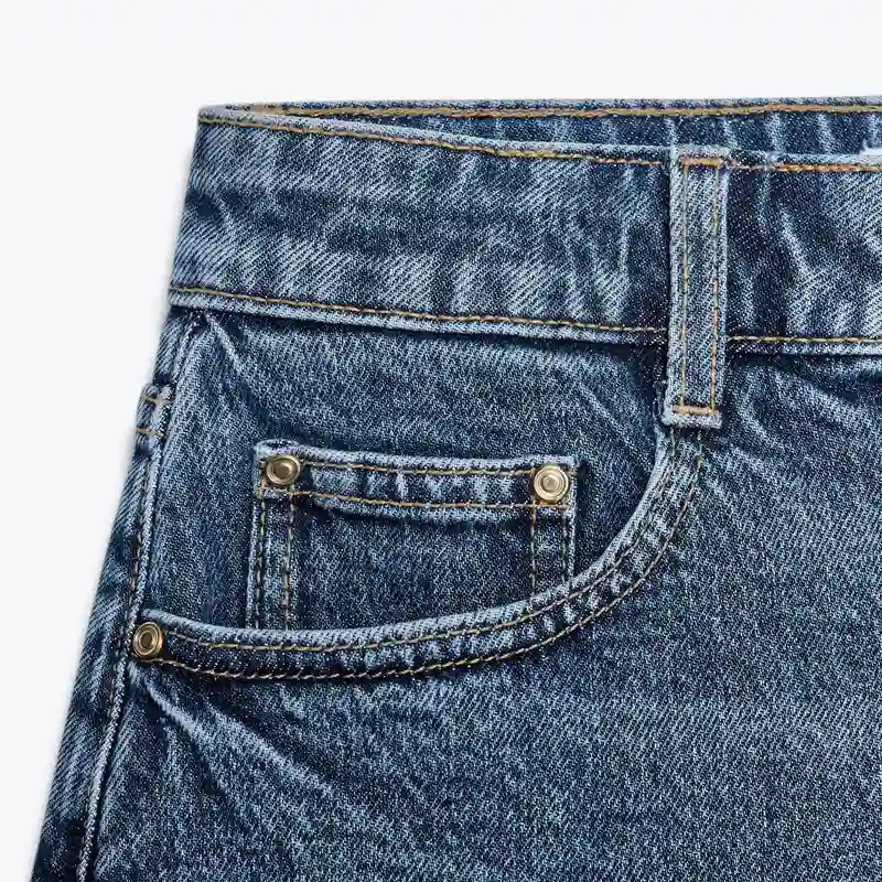 Short Mom Fit Tiro Alto