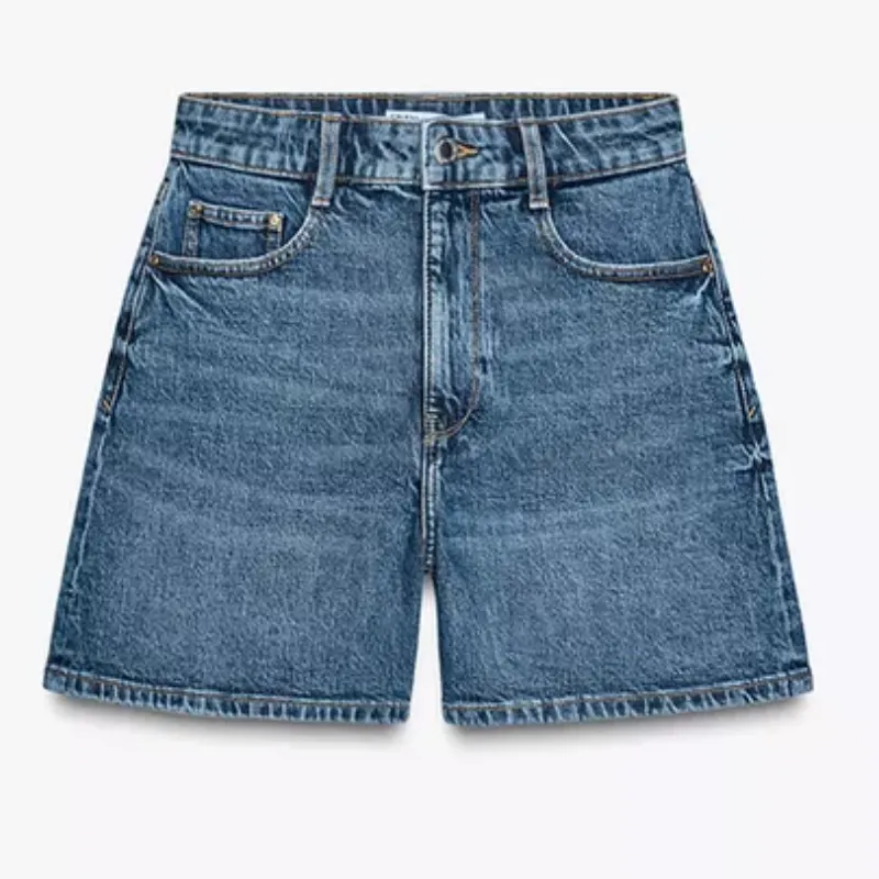 Short Mom Fit Tiro Alto