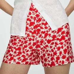 Short recto estampado floral