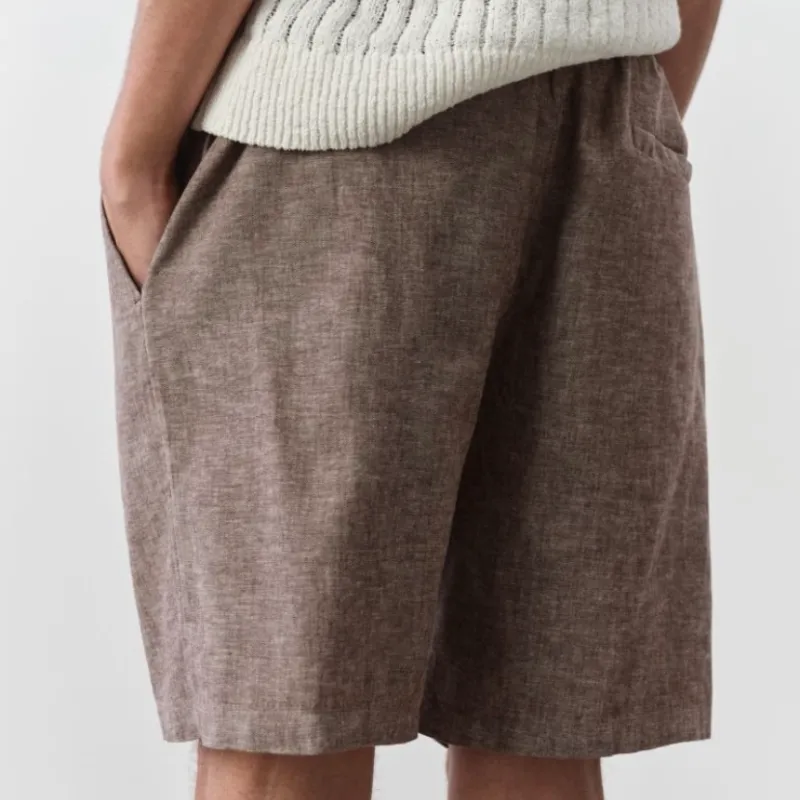 Short Regular fit de lino