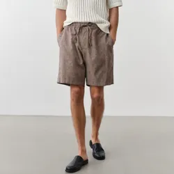 Short Regular fit de lino