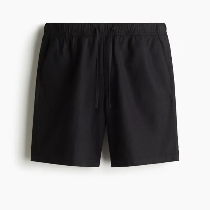 Short relaxed fit en mezcla de lino