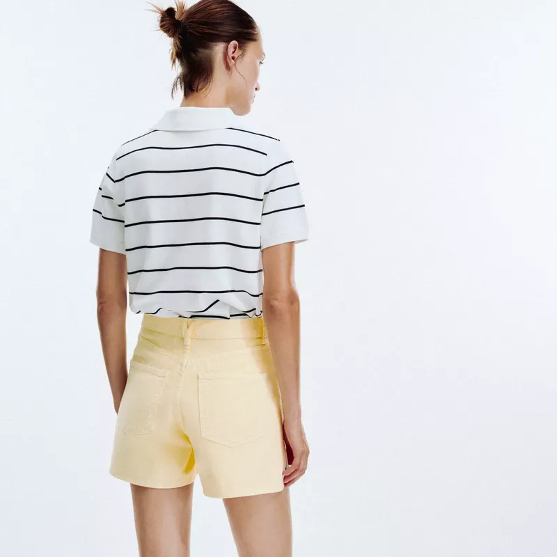 Short Tipo Alto Cintura Cruzada