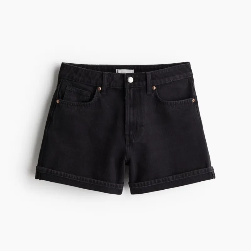 Short tiro alto en demin