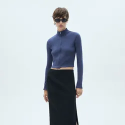 Suéter cuello Perkins cremallera