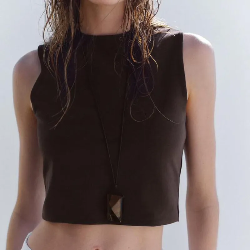 Top Cropped Algodòn 