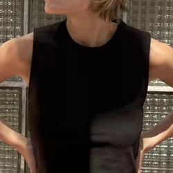 Top cropped algodón 