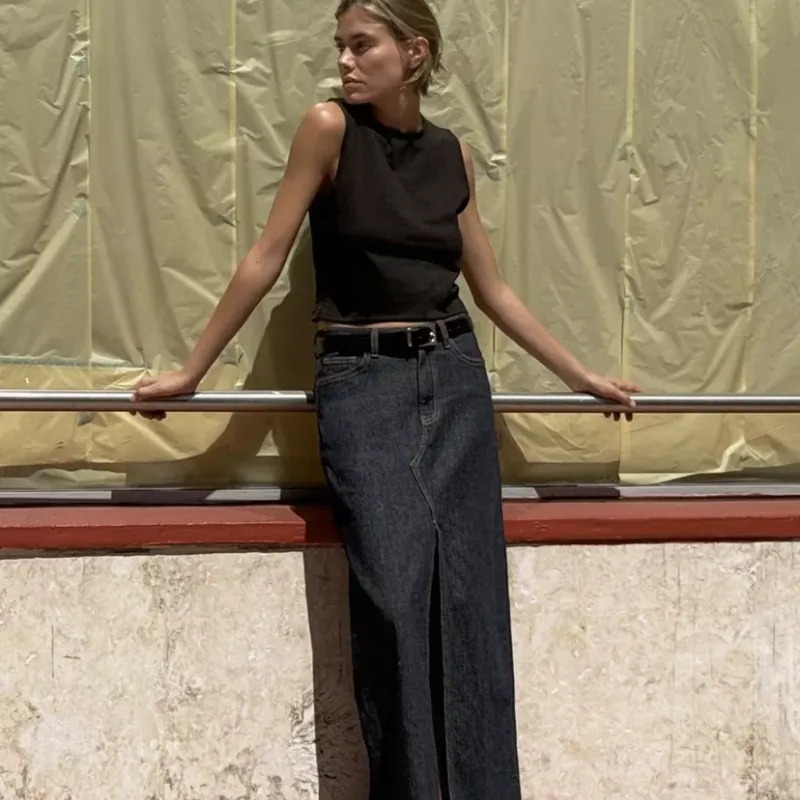 Top cropped algodón 