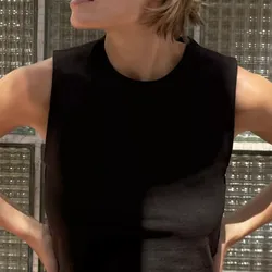 Top Cropped Algodón 