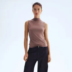 Top cuello microfibra