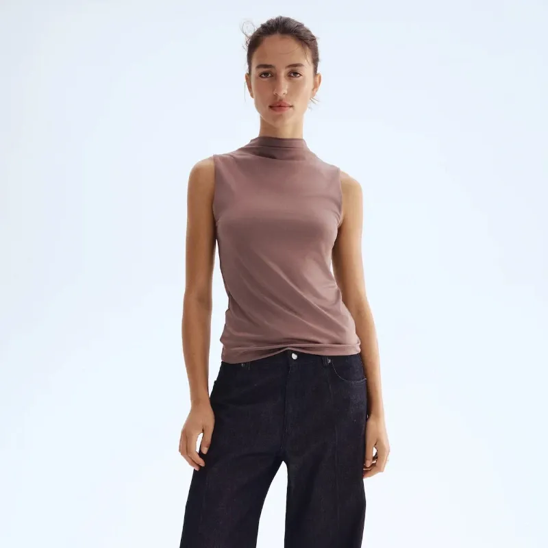 Top cuello microfibra
