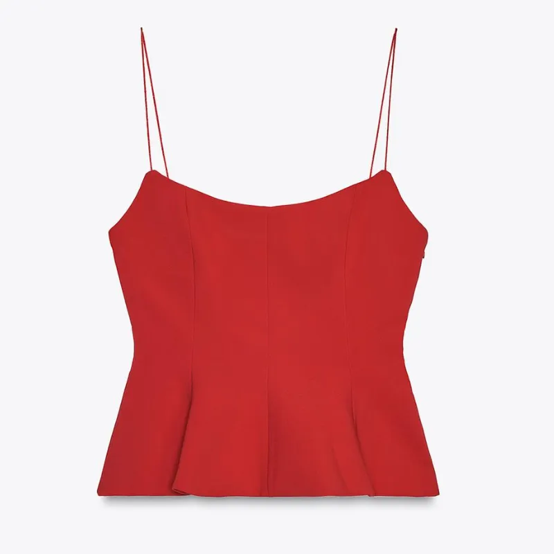 Top Elástico Peplum